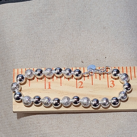 Silver bracelet 8mm - Picture 7 of 8